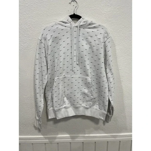 Vintage Nike Hoodie Size Medium- Black And White - Picture 1 of 3